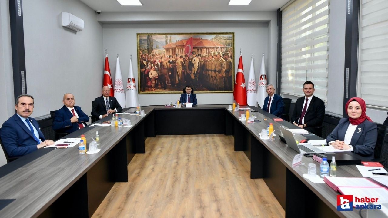 Ankara Valisi Şahin'in başkanlığında Ankara Kalkınma Ajansı yönetim kurulu toplantısı yapıldı