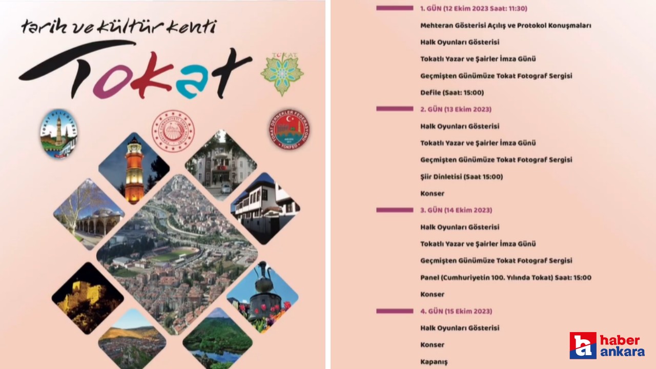 Tokat Tanırım Günleri Ankara'da başlayacak!