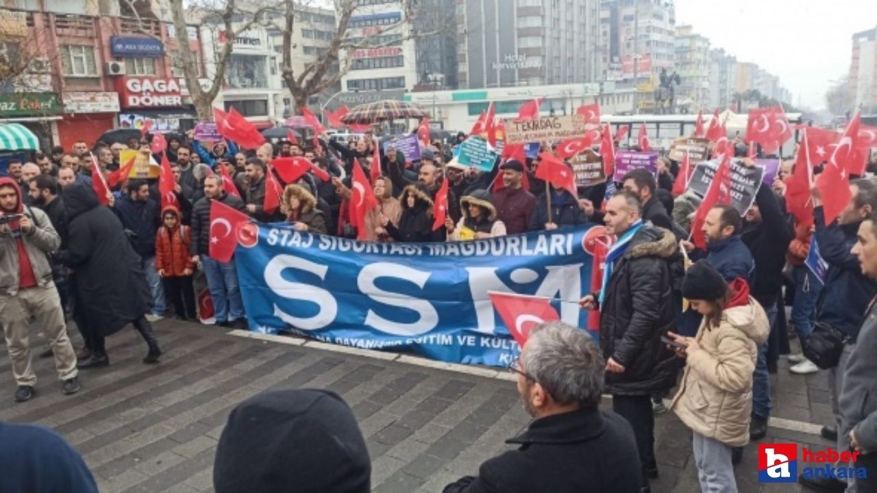 Staj ve Çıraklık Mağdurları seslerini duyurmak için Ankara'da meydanlara iniyor!