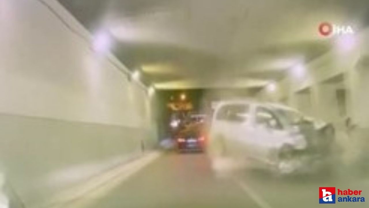 Ankara'da makas atmaya çalışan sürücü kaza yaptı