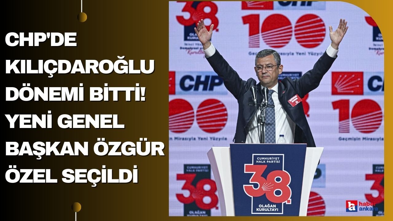 CHP'de Kılıçdaroğlu dönemi bitti! Yeni genel başkan Özgür Özel seçildi