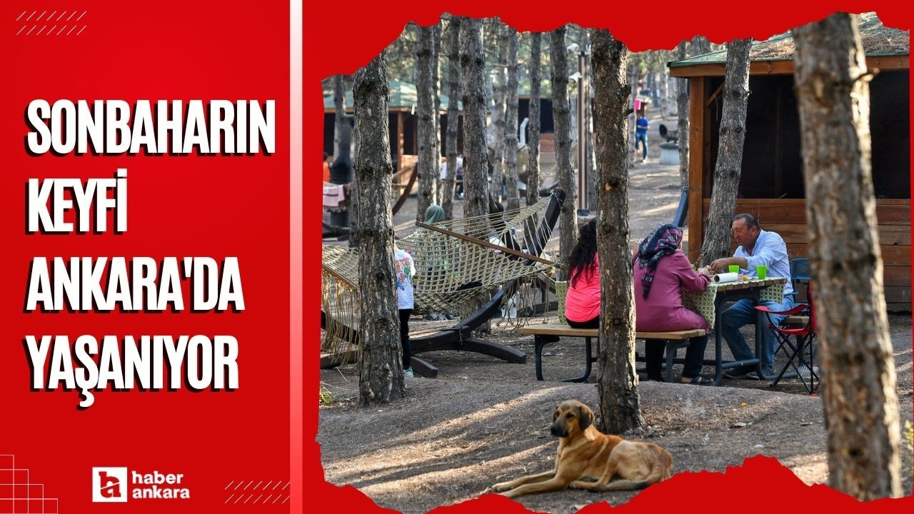 Sonbaharın keyfi Ankara'da yaşanıyor