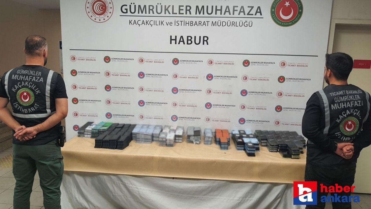 Gümrük Muhafaza ekipleri Habur Gümrük Kapısı'nda tırlara operasyon düzenledi