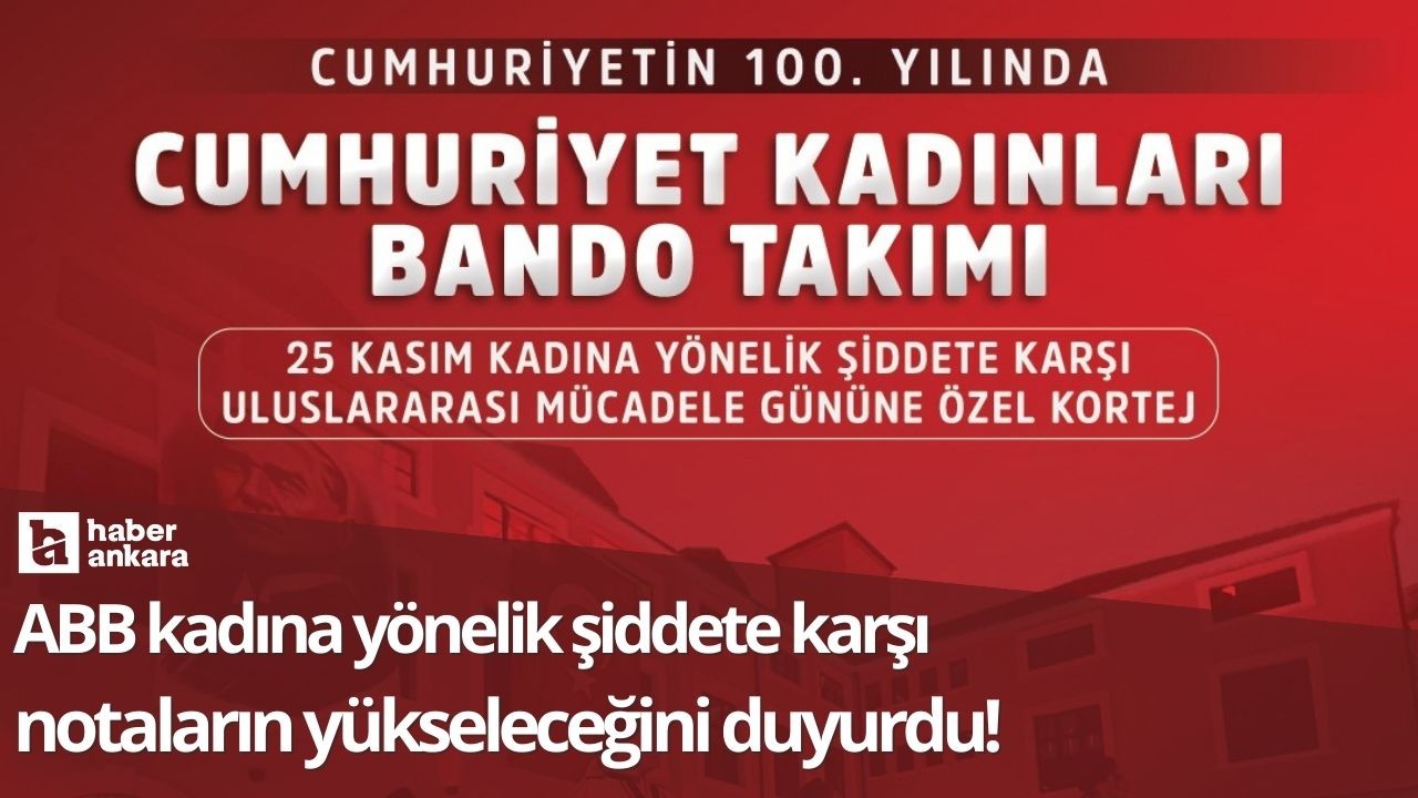 ABB kadına yönelik şiddete karşı notaların yükseleceğini duyurdu!