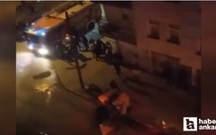 Polatlı'da evde mahsur kalan küçük çocukları itfaiye kurtardı