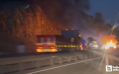 Ayaş'ta seyir halindeki otomobil alev alıp küle döndü!