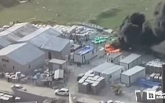 Gölbaşı'nda yalıtım malzemelerinin tutuştuğu inşaatta yangın çıktı