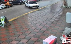 Elmadağ'da ‘drift' atmaya çalışan sürücü kameraya yansıdı