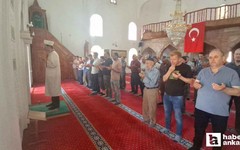 Beypazarı'nda Cuma Namazı sonrası yağmur duası edildi