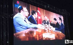 Sincan Belediyesi'nden Devrim Arabaları açık hava film gösterimi yapıldı