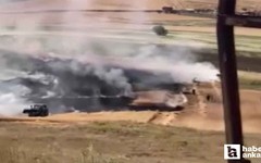 Akyurt'ta tarla yangını: 20 dönümlük ekili arazi kül oldu