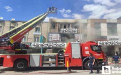 Ankara Siteler Sanayi bölgesinde yangın: Patlama sesi duyuldu!