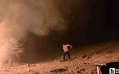 Çankırı Ankara karayolundaki kavun satış tezgahı cayır cayır yandı