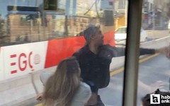 Altındağ'da trafik tartışması kamerada