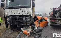 Ankara’da gizli buzlanma 6 araçlı zincirleme kazaya neden oldu