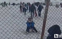 Elmadağ Kayak Merkezi'nde yer alan tel örgüler tehlike saçıyor