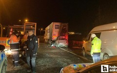 Keçiören’de tıra arkadan çarpan otomobilin sürücüsü hayatını kaybetti!