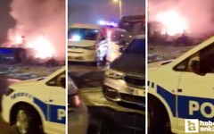 Gölbaşı'ndaki bir işyerinde yangın çıktı!