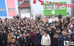 Başkentte öğrencilerden depremde hayatını kaybedenler için saygı duruşu'