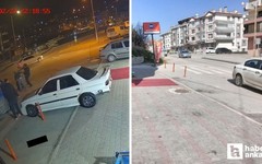 Mamak'ta husumetlisini darp eden 3 saldırgan kameraya yansıdı