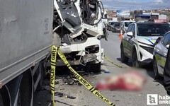 Elmadağ'da seyir halindeki tanker tıra çarptı!