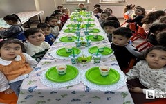 Pursaklar Belediyesi kreşlerinde miniklerin tekne orucu sevinci