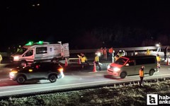 Kızılcahamam'da yolcu otobüsü ile çekici çarpıştı!