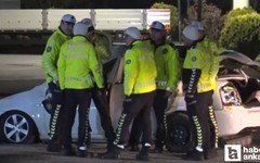 Ankara-Samsun karayolunda takla atan araç tır şoförüne çarptı!