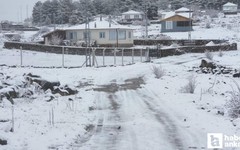 Başkentin yüksek kesimlerine nisan karı yağdı!