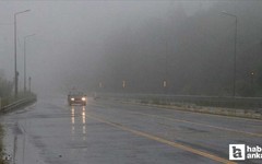 D-100 kara yolunun Bolu Dağı'nda sis ve sağanak etkili oldu