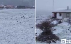 Başkente mayıs karı yağdı!