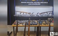 Keçiören'de cephanelik gibi ev: Çok sayıda silah ele geçirildi!