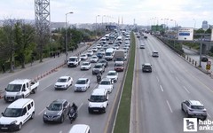 Ankara'da tatil dönüşü ana arterlerde trafik yoğunluğu oluştu!