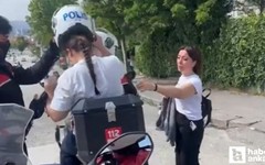 Ankara'da sınava geç kalan kızın yardımına polisler koştu!