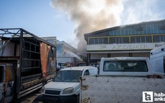 Yenimahalle'de bir depoda yangın çıktı!