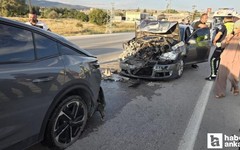 Elmadağ'da 5 aracın karıştığı zincirleme kazada 5 kişi yaralandı!