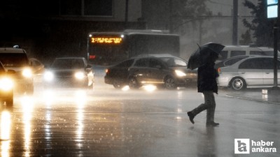 Şemsiyeleri çıkarın! Ankara'da gök gürültülü sağanak yağış uyarısı yapıldı