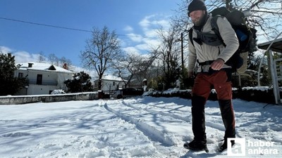 Deprem bölgelerine dikkat çekmek isteyen İngiliz yardım gönüllüsü, Londra'dan Ankara'ya yürüdü