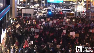 Ankara'da göstericilerin yolları TOMA'larla kesildi!