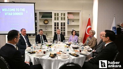 ABB Başkanı Mansur Yavaş iftar davetinde büyükelçileri ağırladı