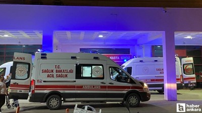 Sincan'da ambulans ile hafif ticari araç kafa kafaya çarpıştı!