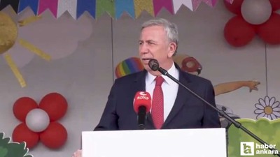 Mansur Yavaş Ata Çiftliği'nde çocukların 23 Nisan coşkusuna ortak oldu