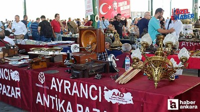 Ankara'da her ay sadece 1 kez kuruluyor! Antika pazarı açıklandı