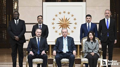 Cumhurbaşkanı Erdoğan, Ankara'da 5 ülkenin büyükelçisini kabul etti