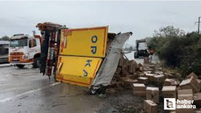 Sakarya-Ankara yolu istikametinde kaza: Trafik felç oldu