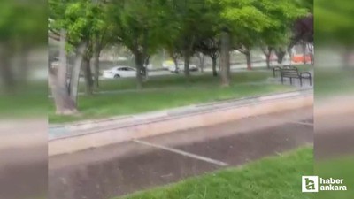 Ankara'da dolu yağışları hayatı olumsuz etkilemeye devam ediyor
