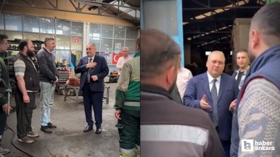 Keçiören Belediye Başkanı Özarslan belediye işçilerini ziyaret etti