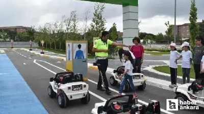 Mamak’ta öğrencilere uygulamalı trafik eğitimi