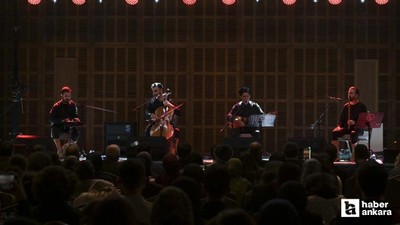 Dombıra şarkısıyla tanınan Arslanbek Sultanbekov Kızılcahamam'da konser verdi