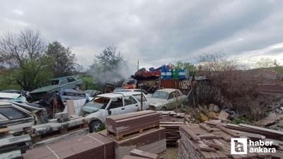 Gölbaşı’nda sanayi yangını: Boş variller patladı